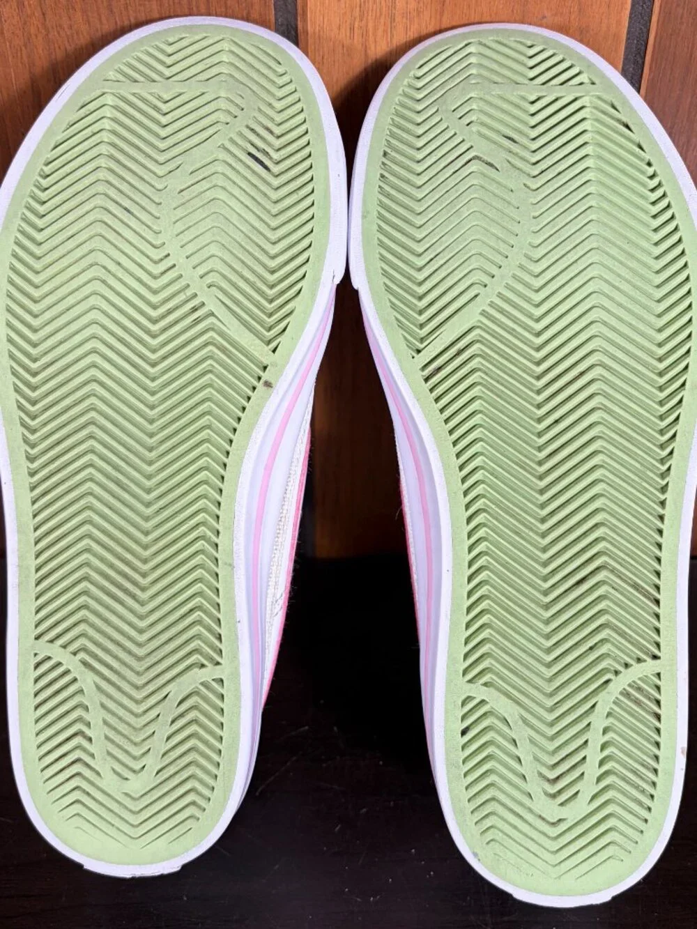 Nike Court Legacy PS White Pink Foam Kids Sneakers Sz 2.5Y Lace & Velcro Strap
